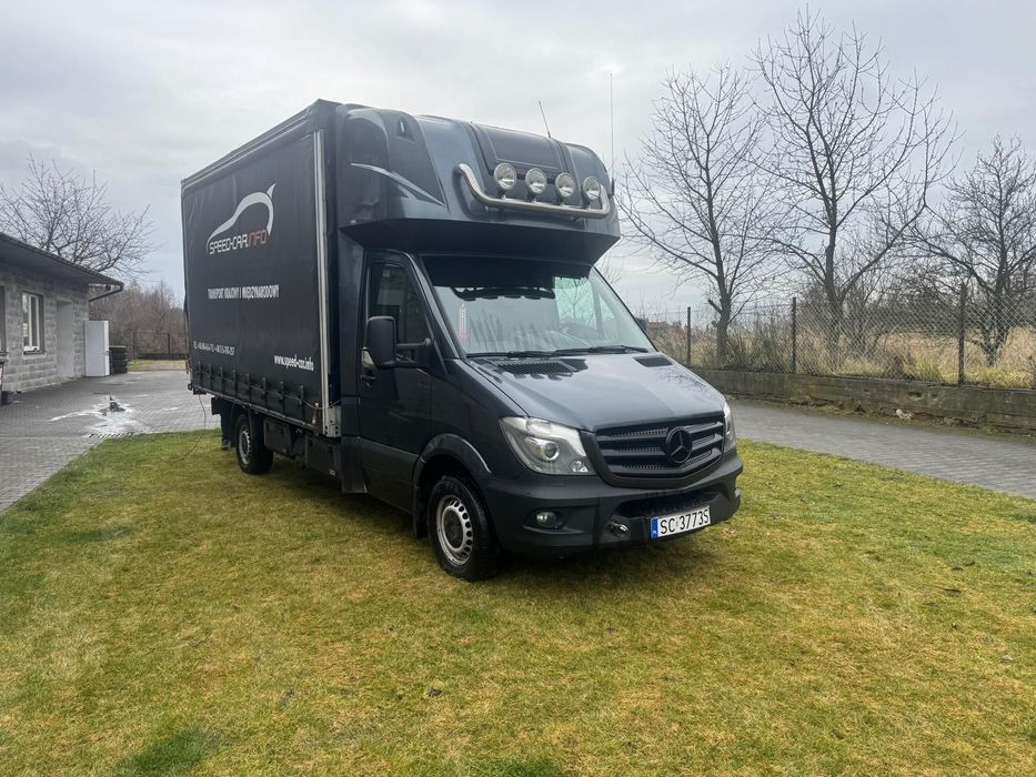 Mercedes-Benz Sprinter Plandeka 8EP  3.0 190KM 8ep lamar serwis aso do końca, bezwypadkowy, jeden kierowca