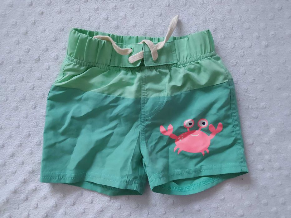 Zielone spodenki kąpielowe dla chłopca - rozm. 86