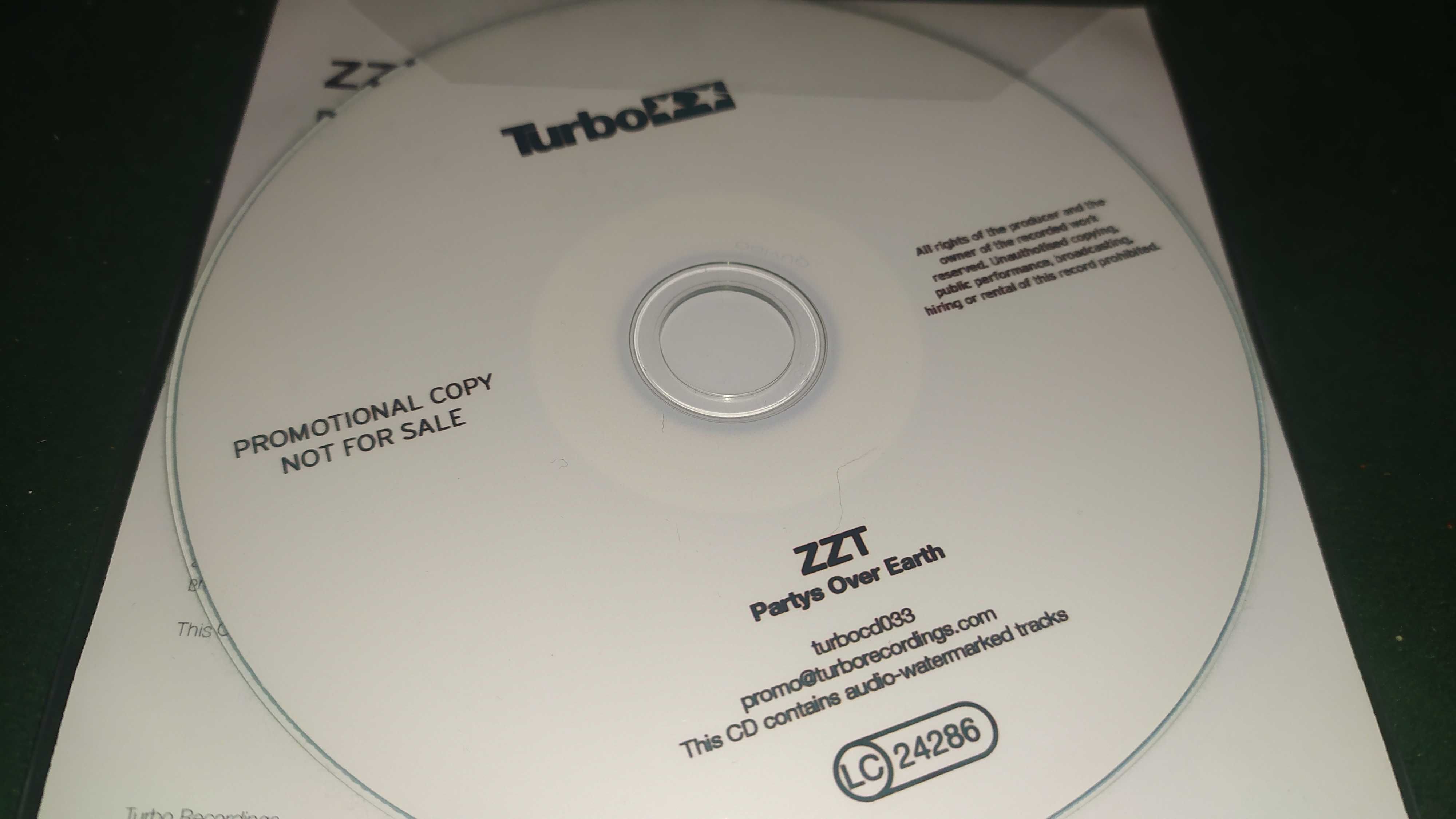 ZZT Zombie Nation Tiga - Partys over earth promo cd techno