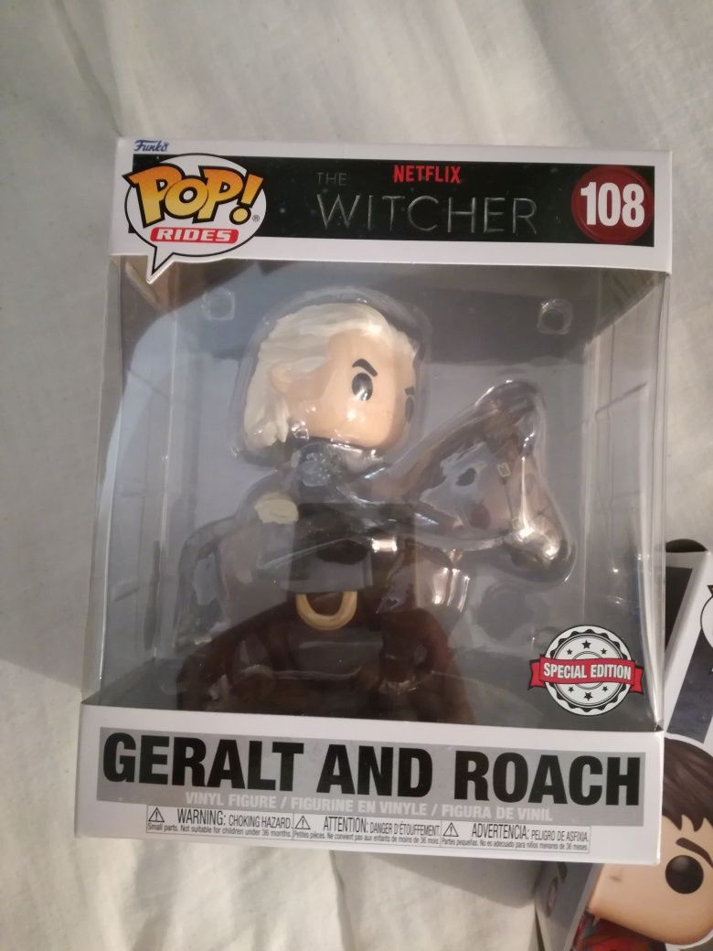 Pack funko pop Witcher Geralt and Roach rides e Jaskier