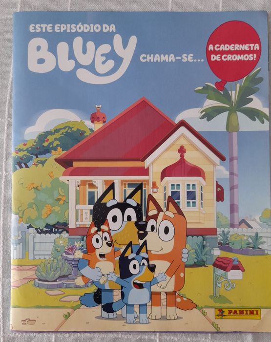 Vendo Cromos"Este episódio da Bluey chama-se...caderneta de cromos!