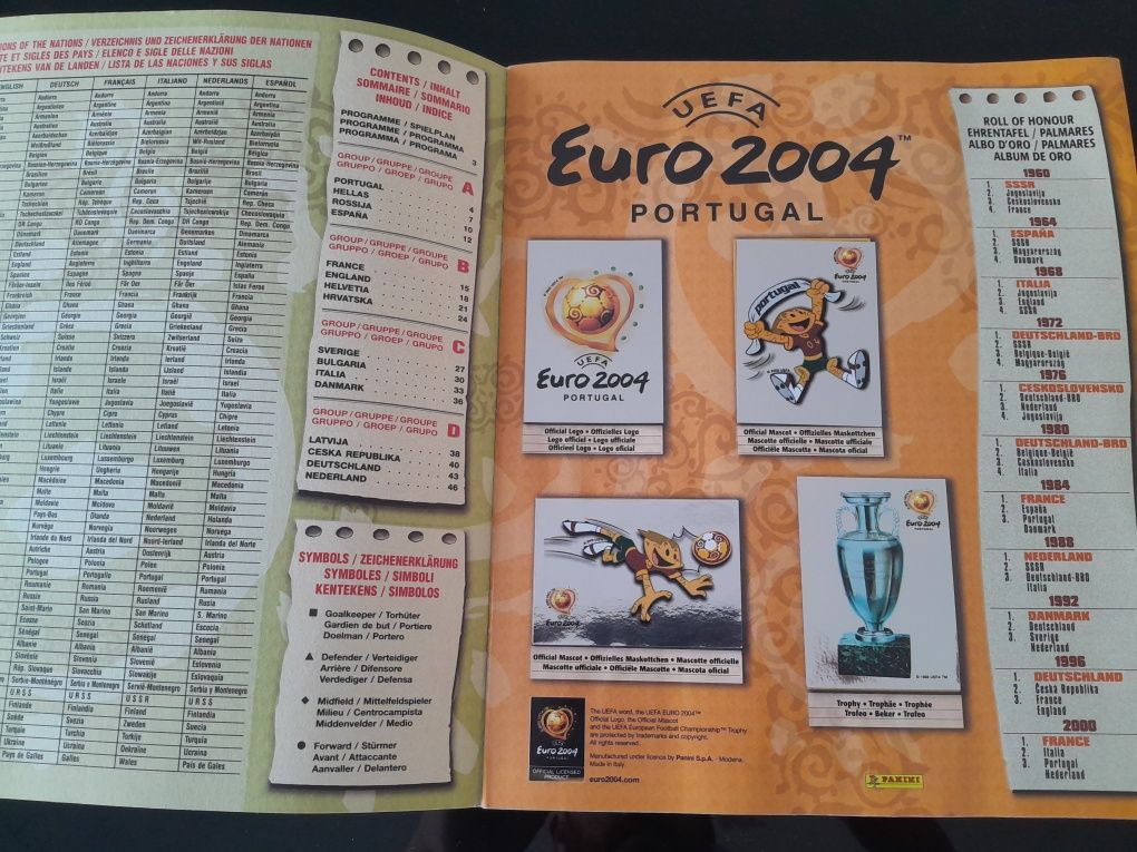 Caderneta euro 2004 completa