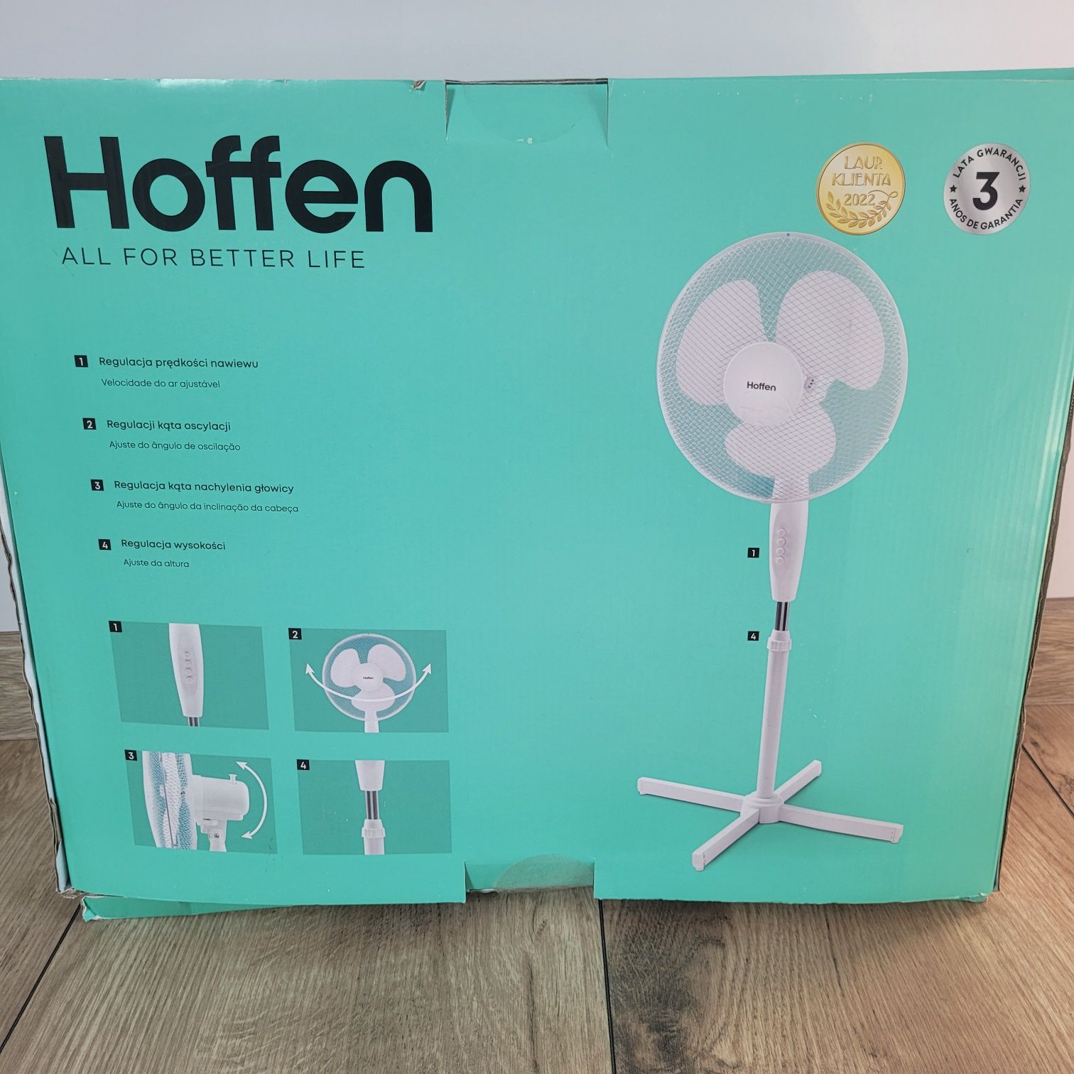 Wentylator stojący wiatrak hoffen nowy