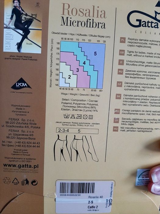 Rajstopy Gatta S Caffe 2 Nowe!