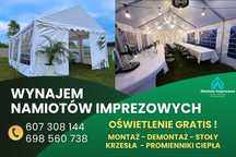 Namioty Imprezowe Wynajem Stoły Krzesła Oświetlenie