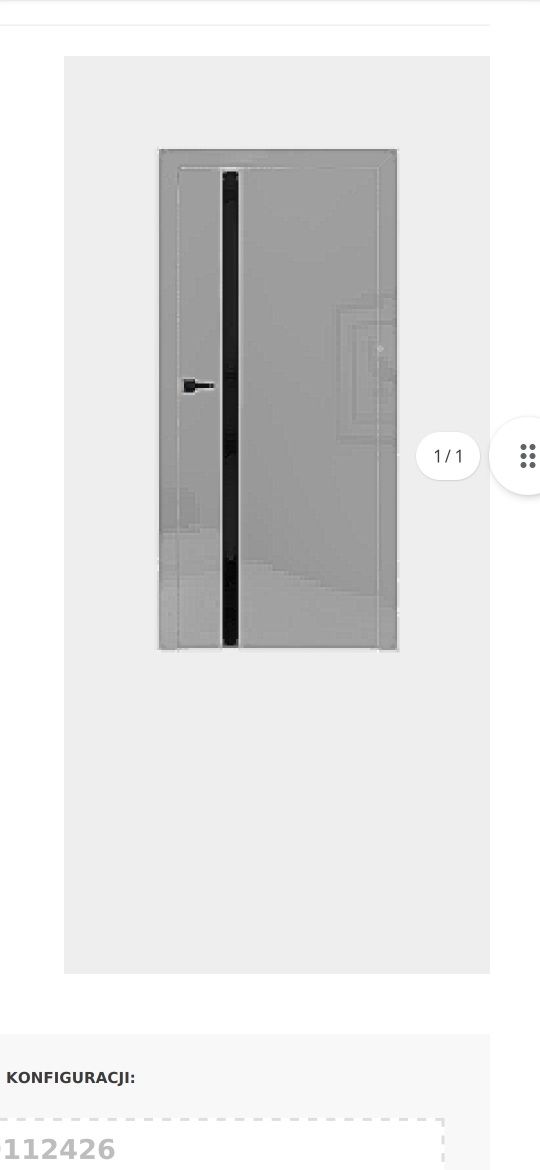 Drzwi Skrzydło + Ościeżnica DRE Verto D2 drzwi 60 i 70 Prawe lakierowa