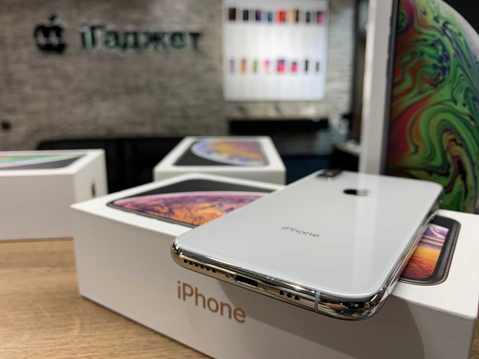 iPhone Xs Max 256GB (Silver) Neverlock. Гарантія. Кредит. З коробкою