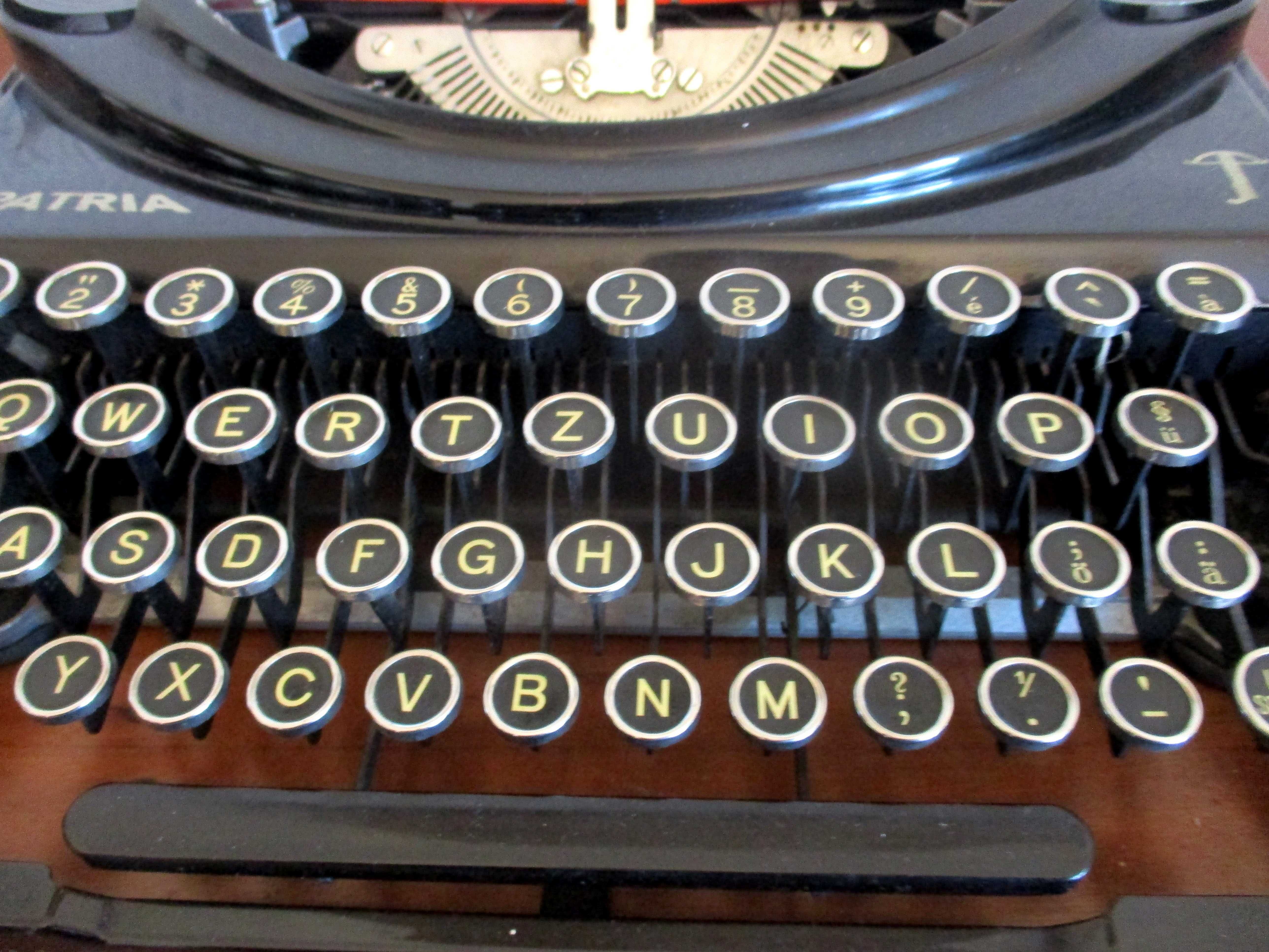 Patria - Maquina de escrever Vintage – Anos 30