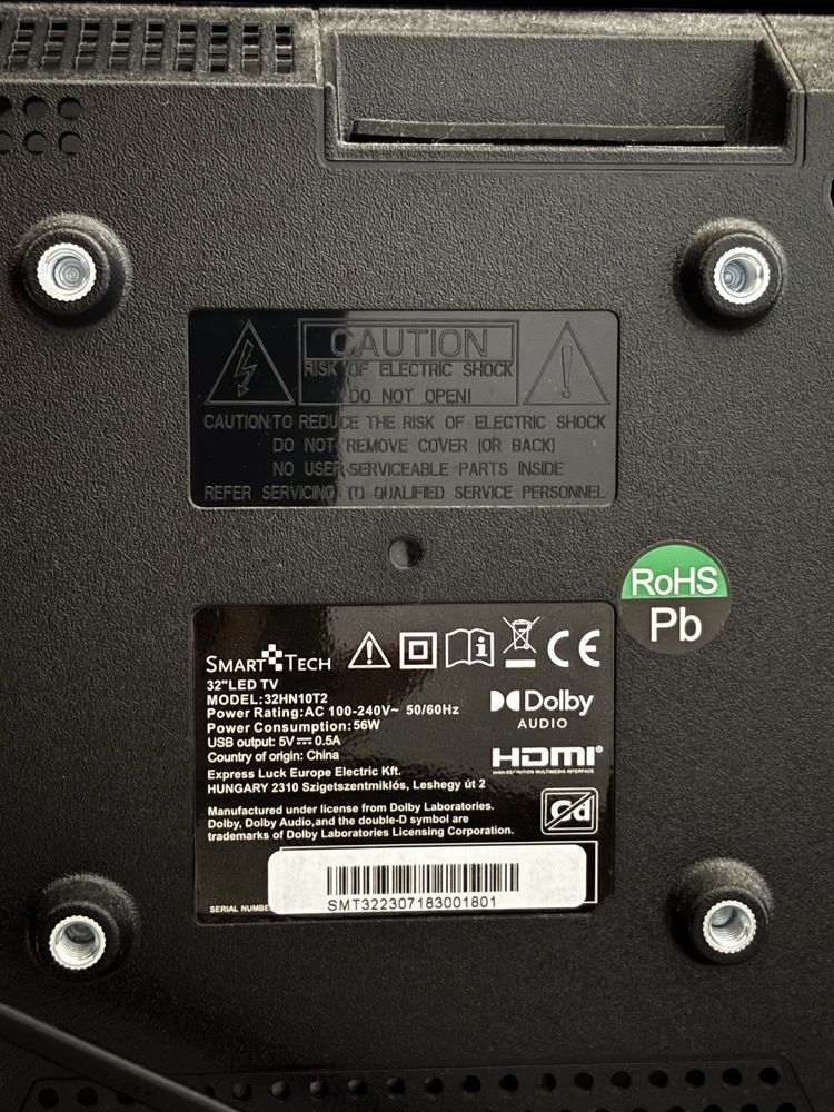 Televisão SmartTech 32”/81cm