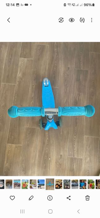 Самокат детский от 5 лет трехколесный с регулируемой высотойх ле