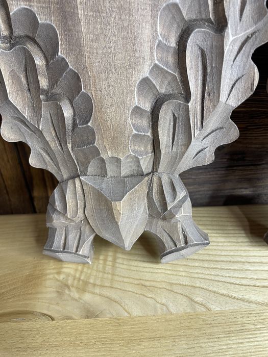 Deska pod poroże koiołka bejcowana malowana drewniana