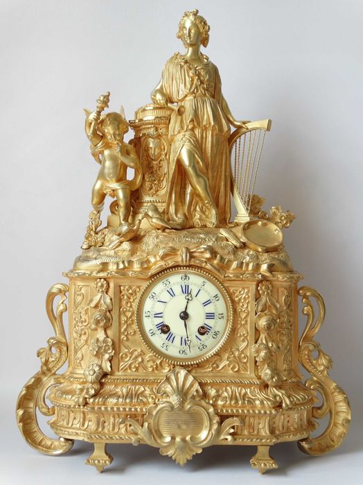 MOUGIN.Камінний годинник XIX століття ФРАНЦІЯ