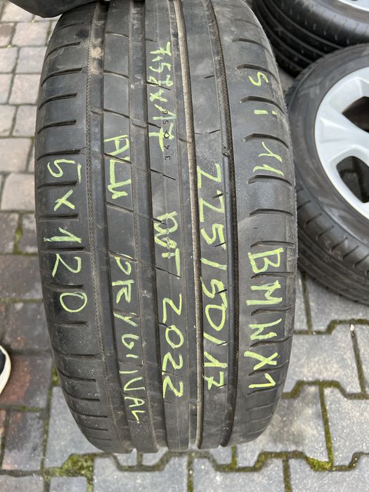 47L Koła letnie BMW X1 ALU*si11*7,5Jx17*225/50/17*5x120*Nokian 2022