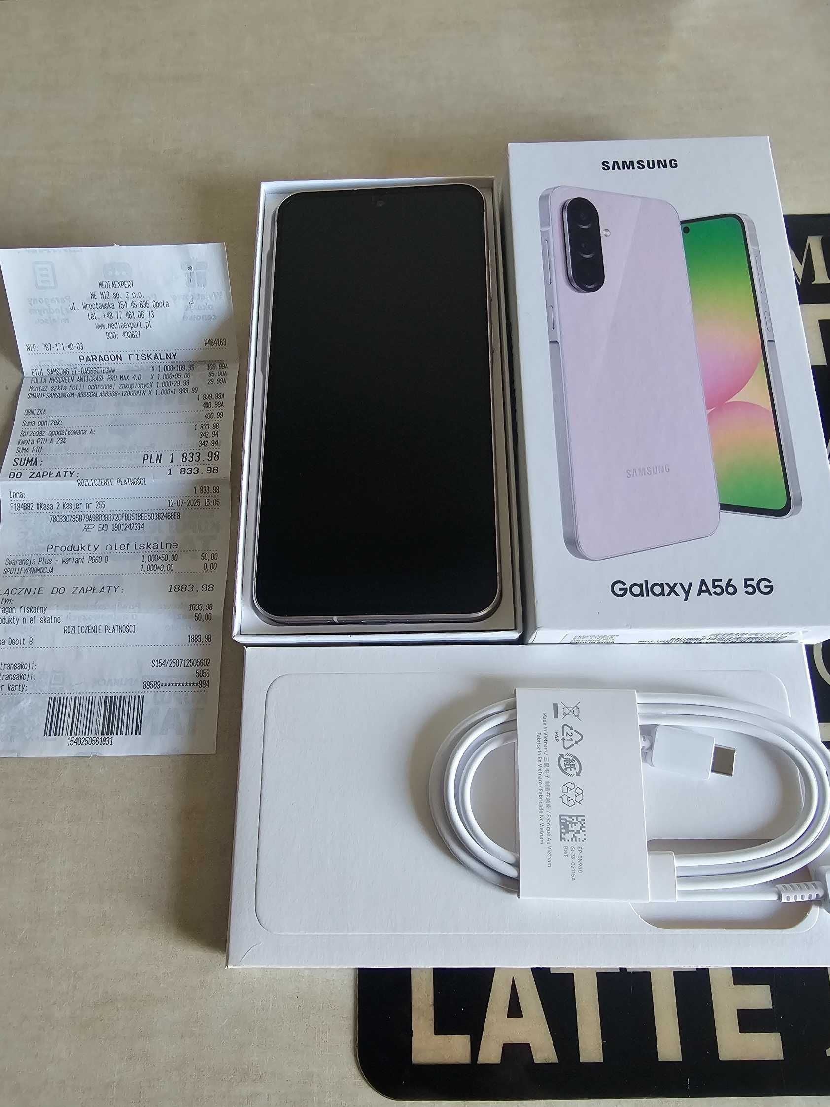SAMSUNG A56 5G 8/128 NOWY pink Media Expert gwar.prod.24M!BEZ Blokad!