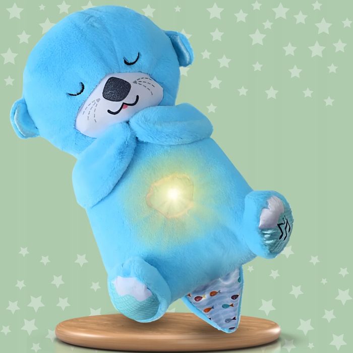 Przytulanka Maskotka Wydra Pozytywka Uspokajacz Szumiś Oddychająca