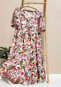 Платье хлопковое в цветочный принт Primark большой размер, р. 2XL/3XL