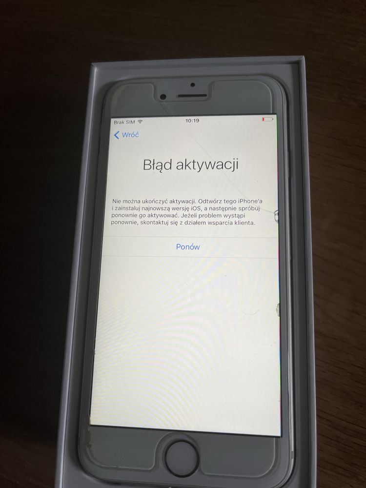 100% sprawny - bez uszkodzeń, ekran cały - iphone 6s 16gb silver