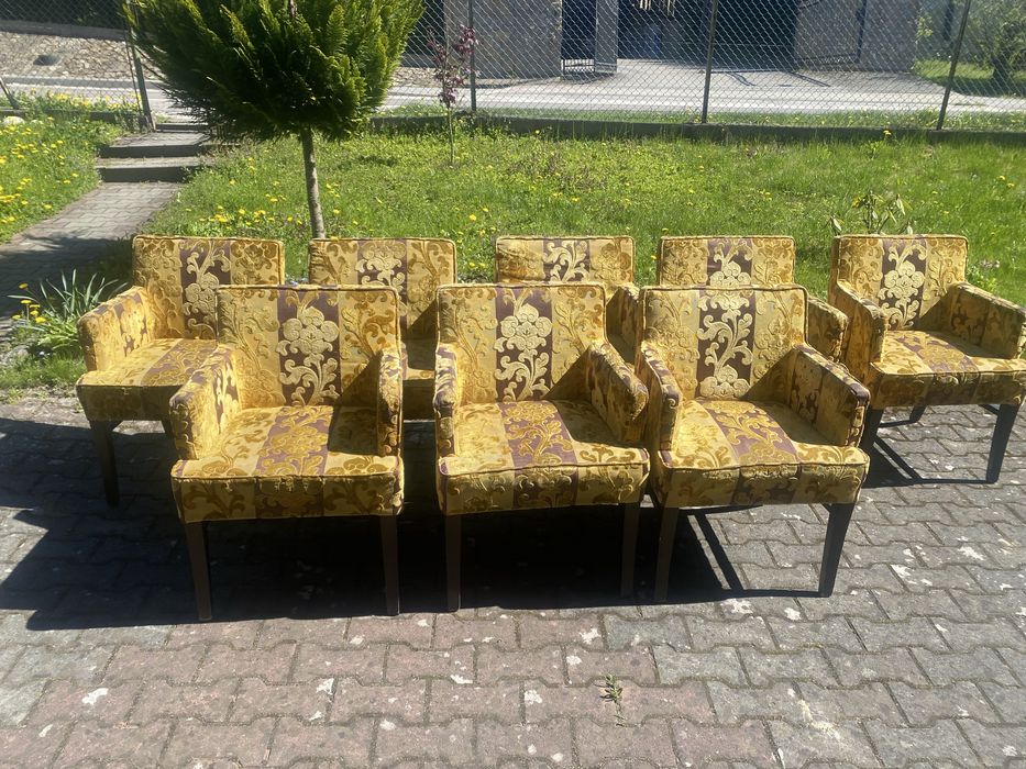 Krzeslo fotel boho shabby chic 4szt