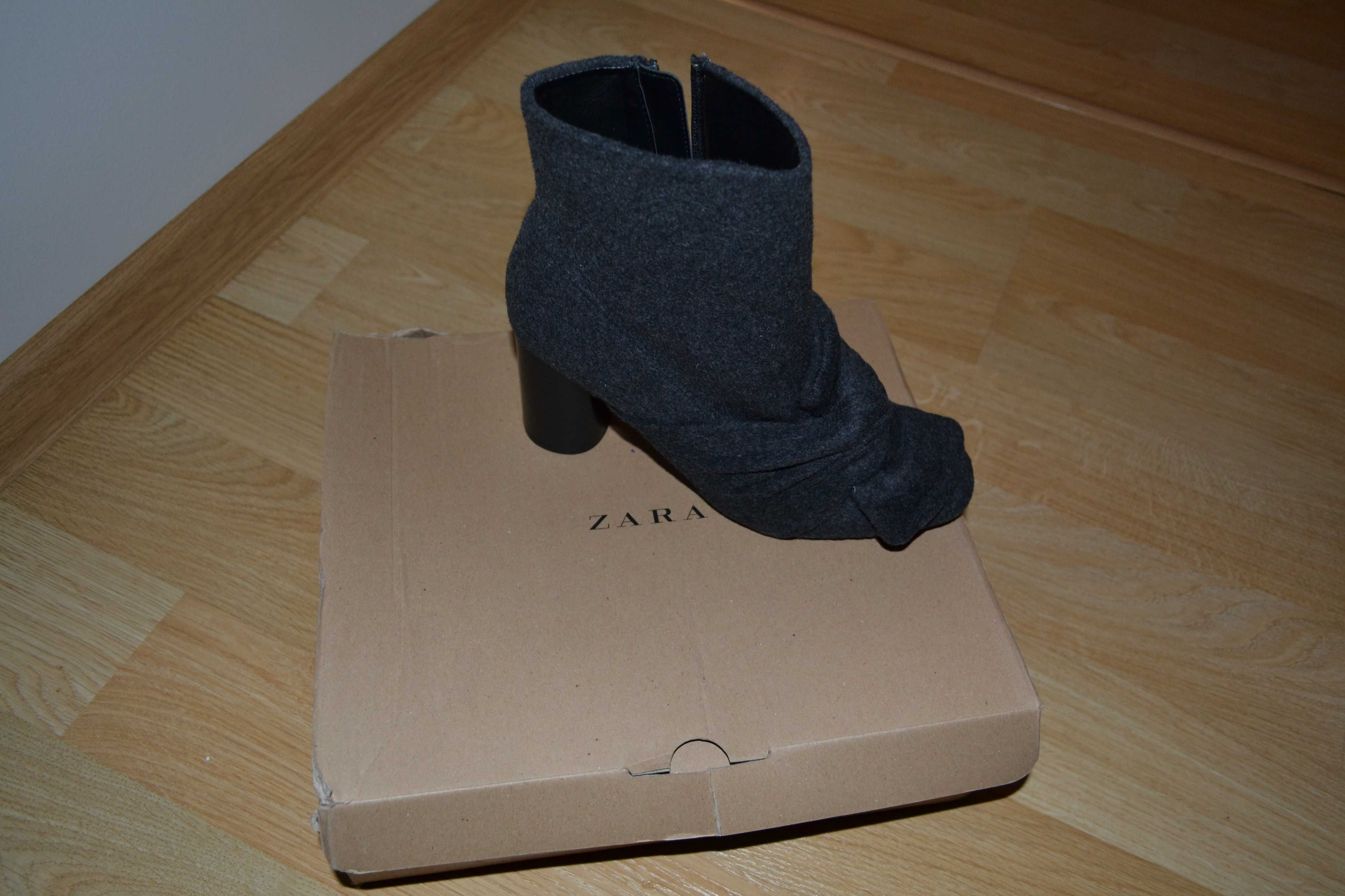Nowe kozaki botki filcowe ZARA roz. 38