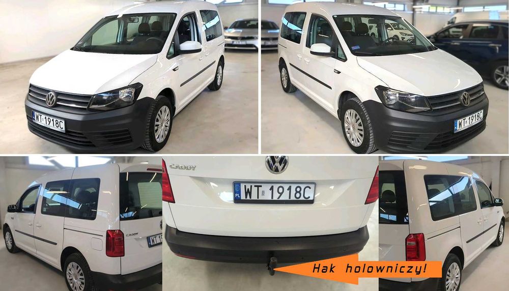 Caddy Kombi 5os. Salon PL Jeden wł. Serwisowany ! Homologacja Cięż. N1