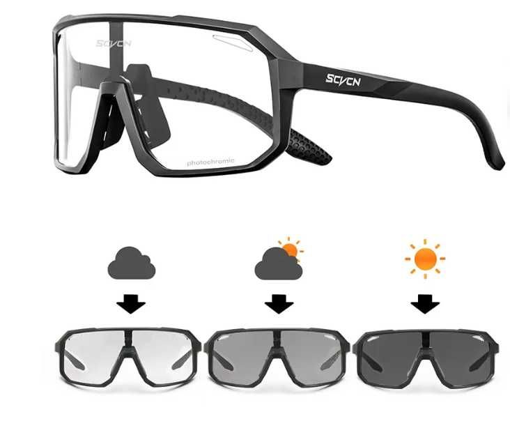 Fotochromowe okulary sportowe z polaryzacją marki Seven