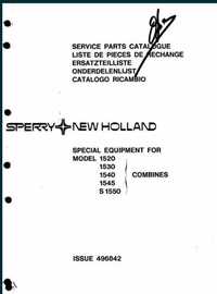 Katalog części kombajn new holland 1520, 1530, 1540, 1545, S 1550