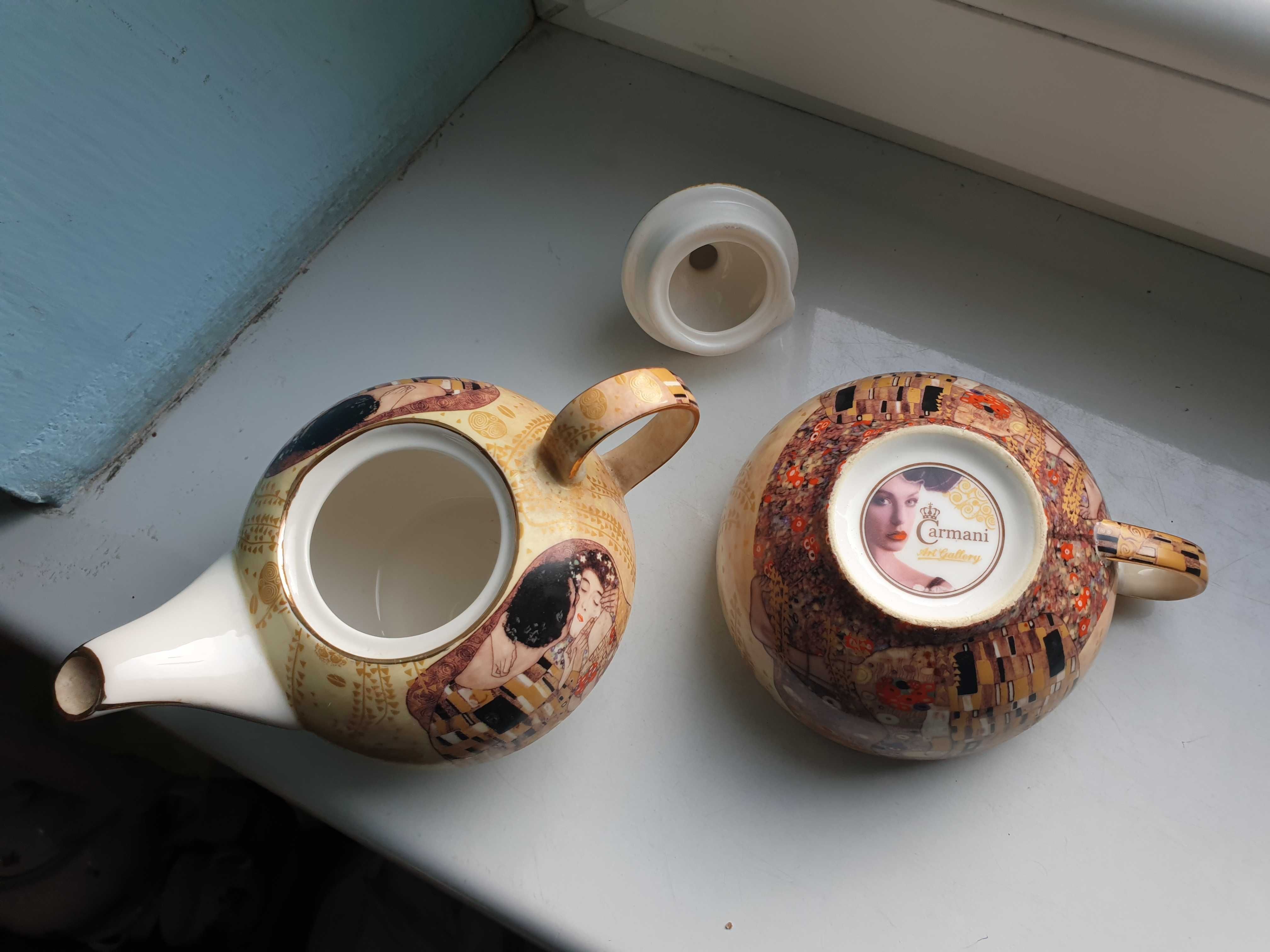 dzbanek i filiżanka porcelana Gustaw Klimt