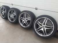 Felgi aluminiowe 5x112R18 MERCEDES z oponami letnimi.