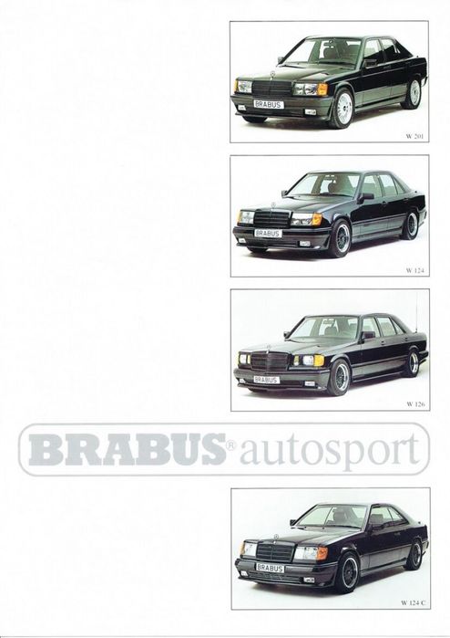 BRABUS Monoblock 1989р Mercedes w201 w124 w126 w202 w210 Vito VW T3 T4