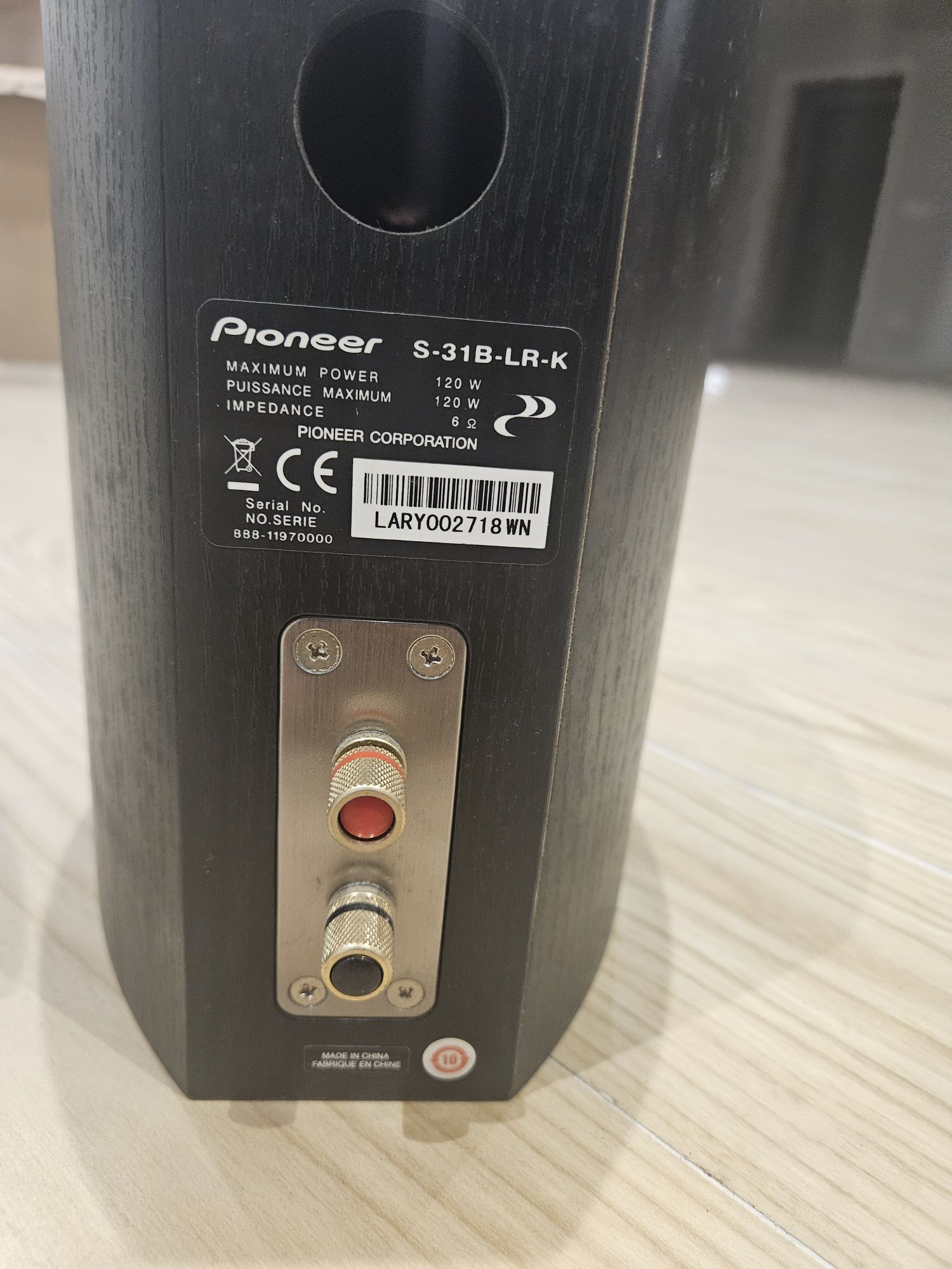 Colunas Pioneer S-31B-LR-K - Preto