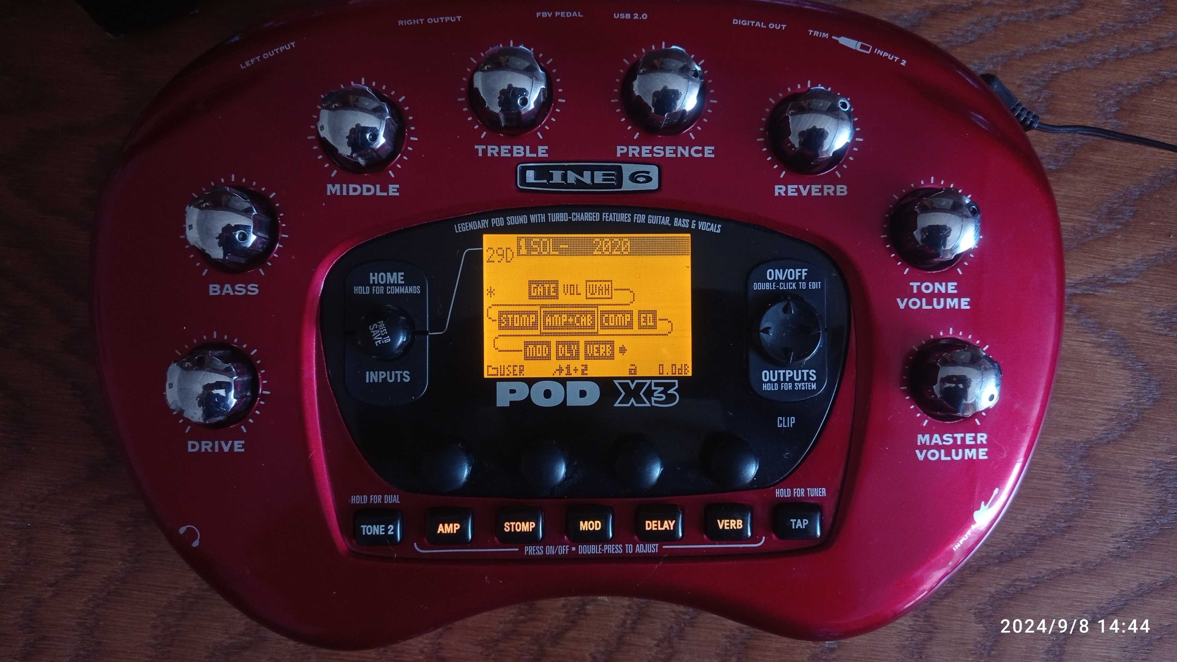 Line6 PodX3 multiefekt procesor gitarowy modeler
