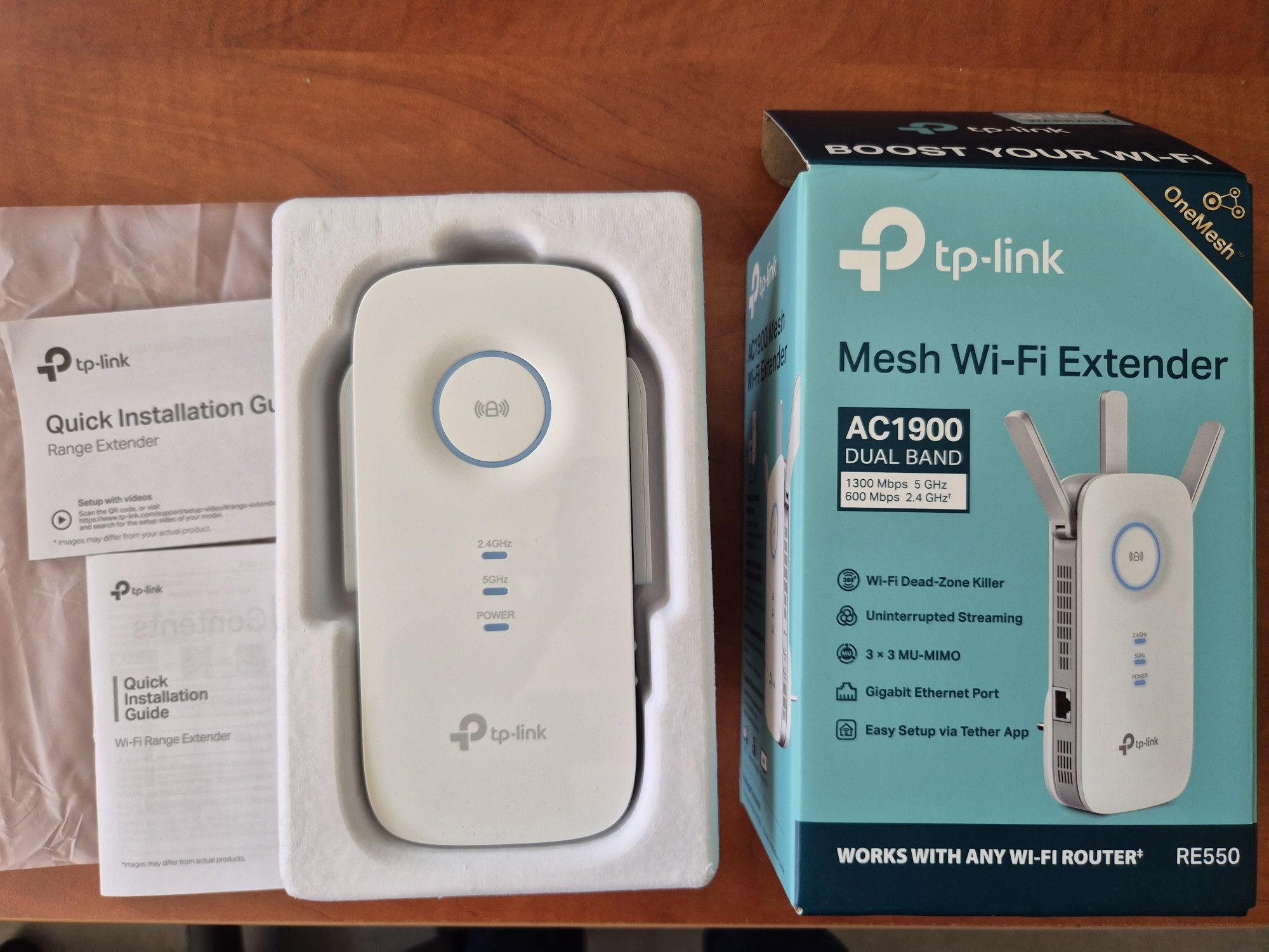 Wzmacniacz sieci WiFi Mesh TP-link RE550 AC1900