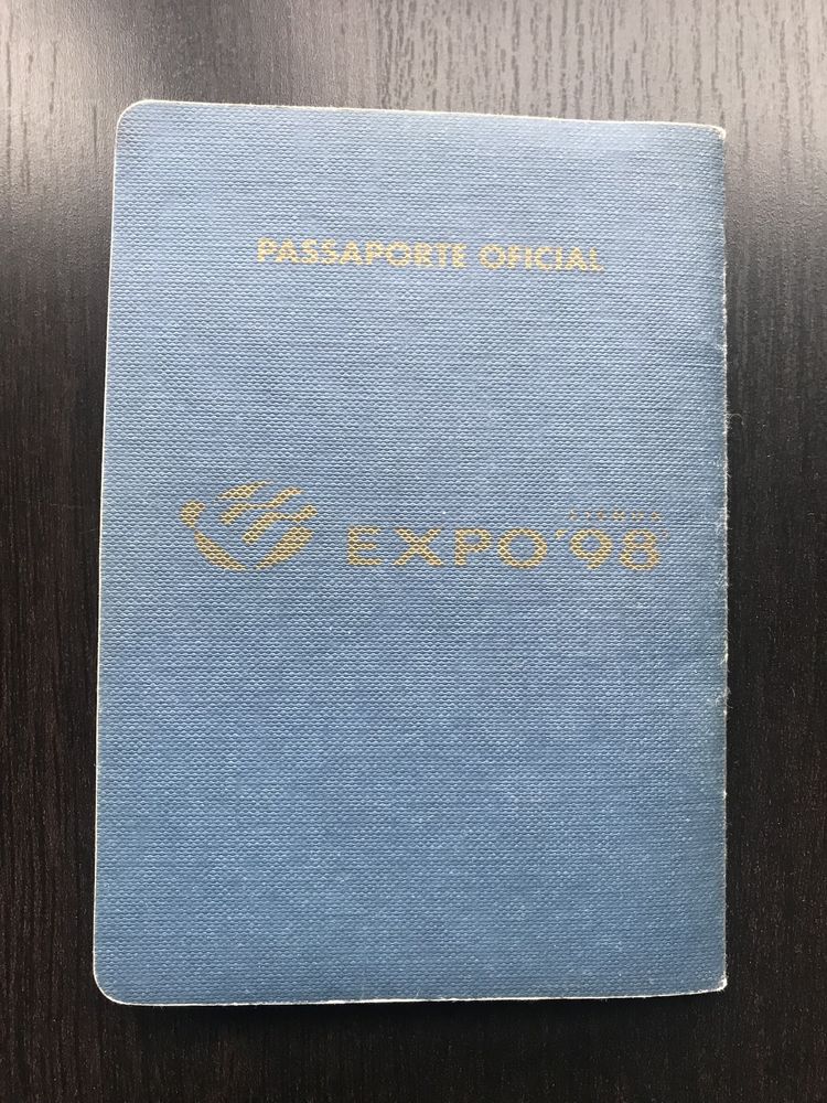 Passaporte da Expo 98 (raro) e bilhete
