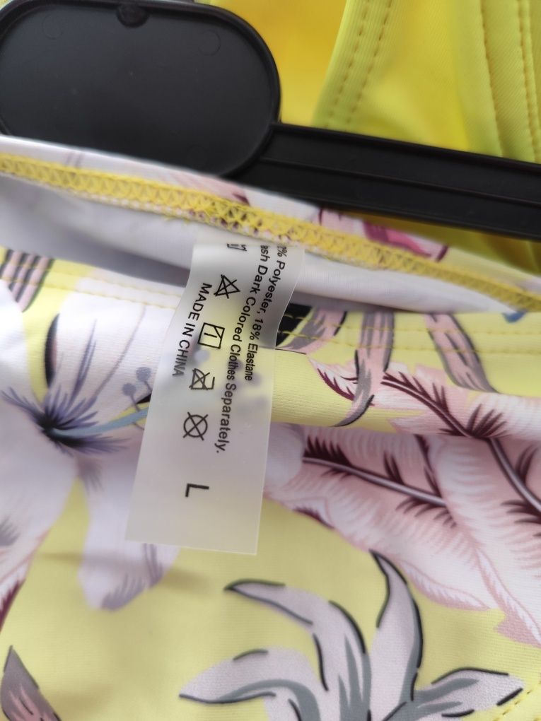 Nowy kostium kąpielowy pareo trzyczęściowy L XL 40 42 hit lato 2025