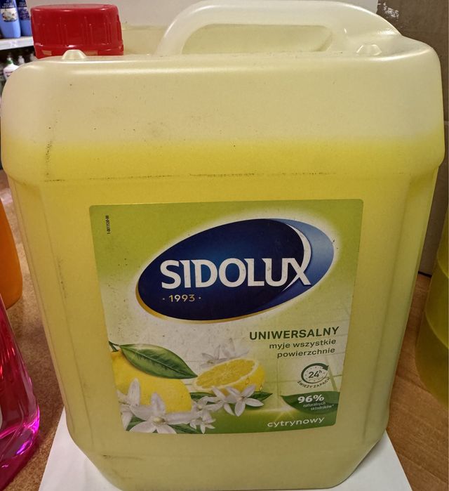 Płyn Sidolux 5l myje wszystkie powierzchnie uniwersalny cytryna