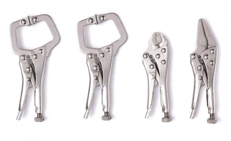 KRAFT&DELE Szczypce Zaciskowe Spawalnicze Zestaw 4 Szt. KD10568