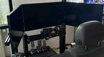 Monitor LG27GL650F 3 sztuki simracing