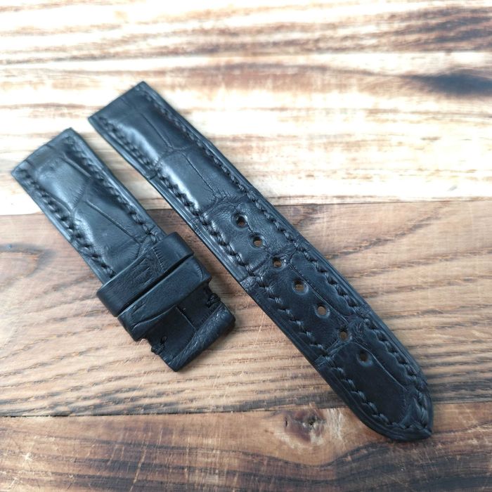 Ремешок часовой кожа крокодила OMEGA BREITLING NARDIN ZENITH Longines