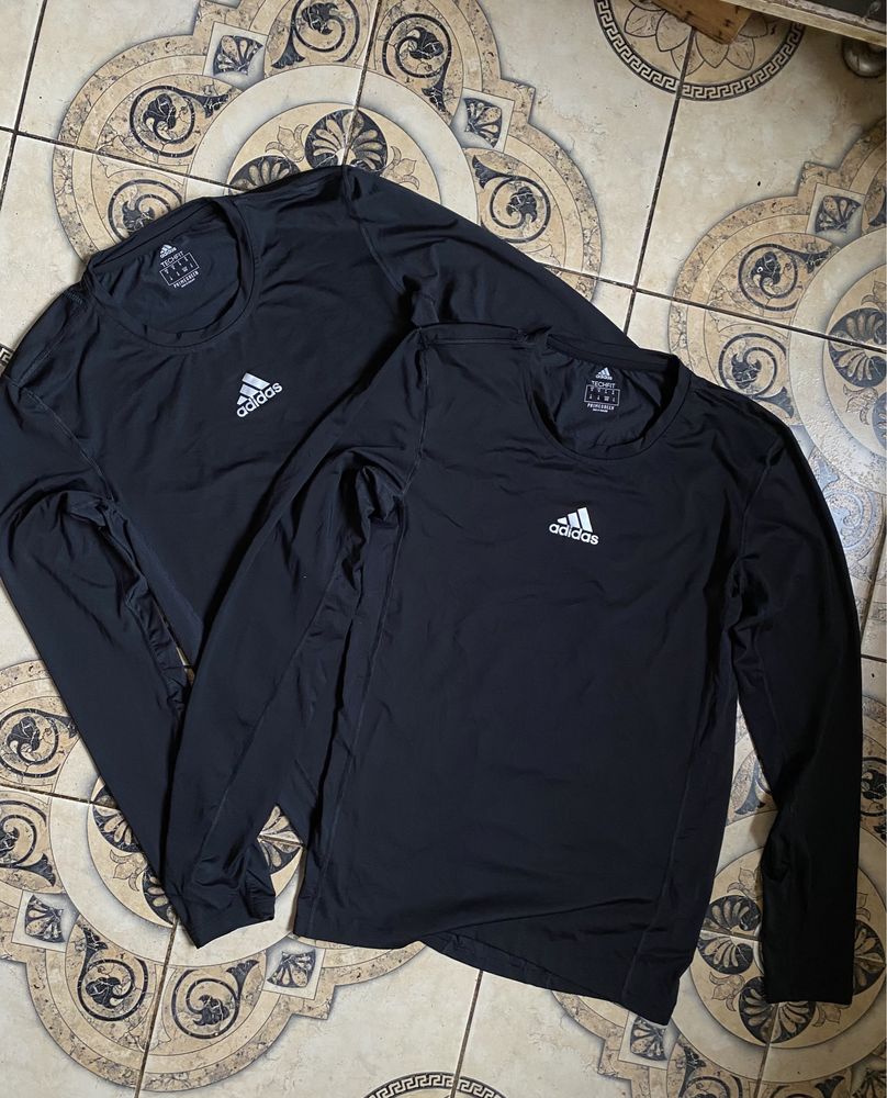 Мужская кофта Лонгслив термобелье рашгард ADIDAS Techfit Compression