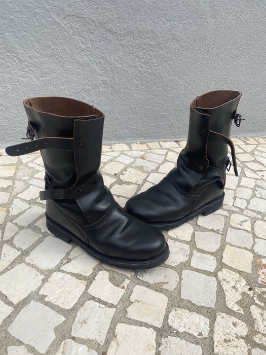 Botas cabedal preto