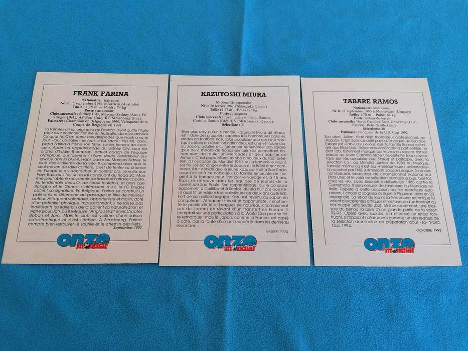 Mini Posters revista Onze Mondial