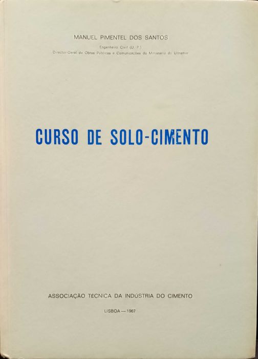 Curso de Solo-Cimento 1967 Manuel Pimentel dos Santos