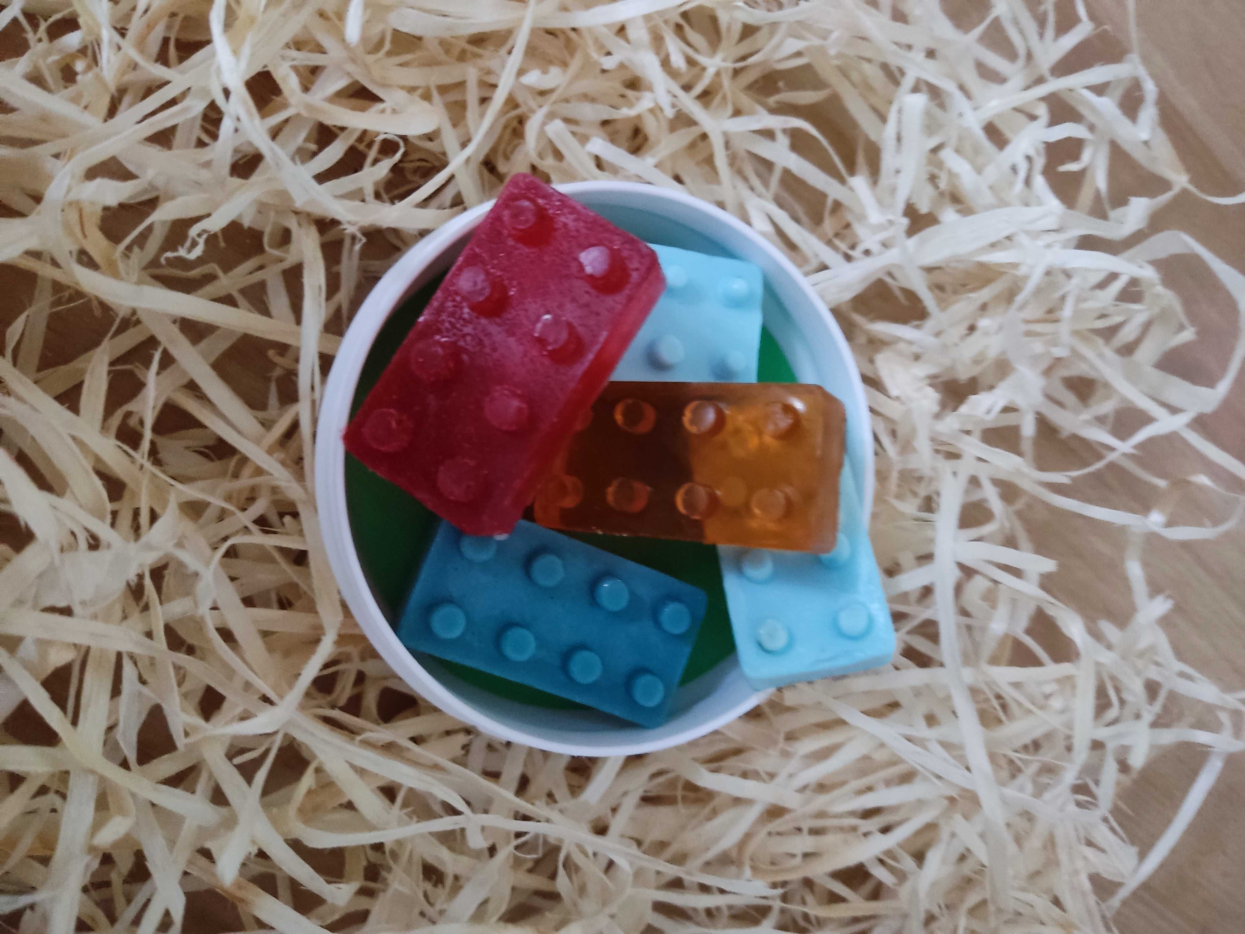 Mydełko mydło naturalne ekologiczne ręcznie robione klocki Lego 5 szt.