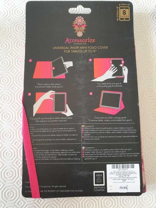 Universal Ipad Mini Cover for tablets up to 8"