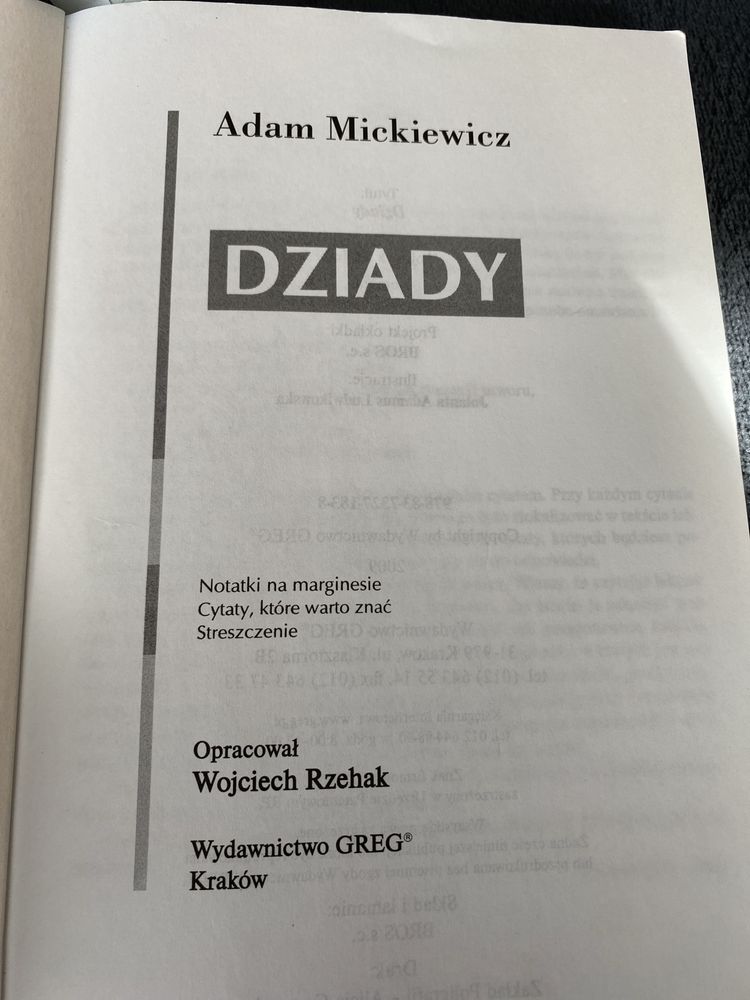 Dziady Adam Mickiewicz