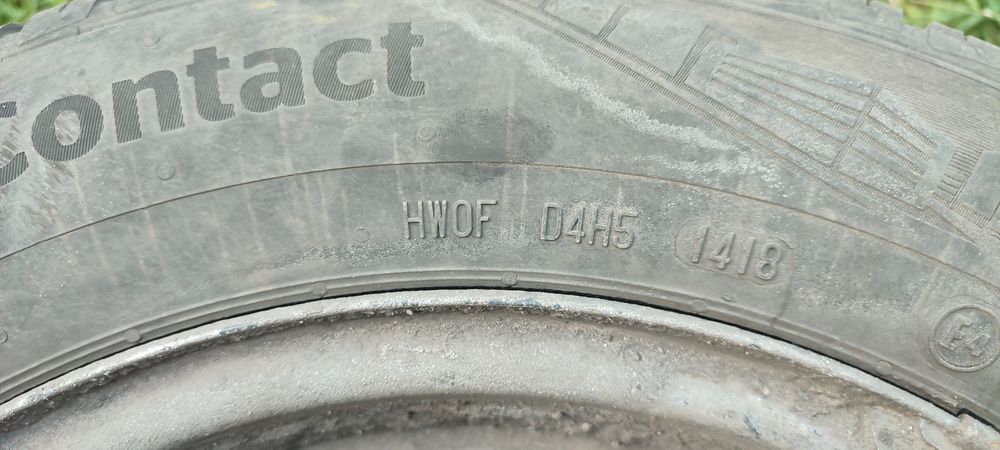 Шины с дисками 165/70/14 5*100 Continental 2 шт всесезонные