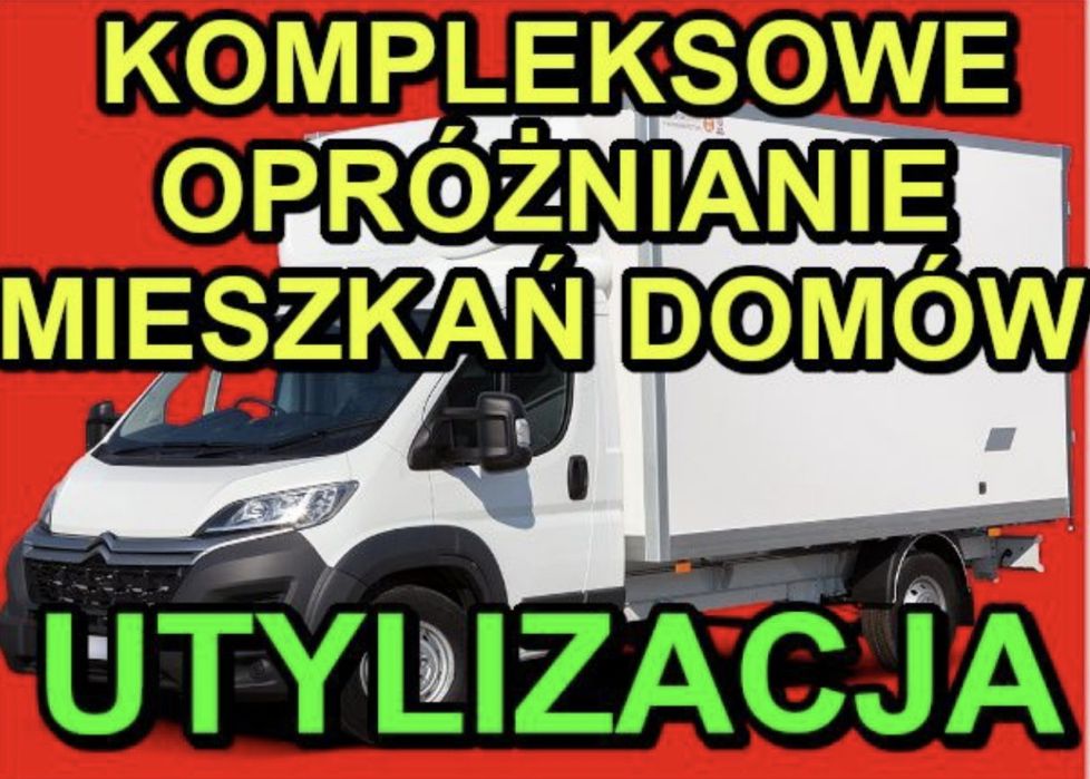 Utylizacja mebli RTV AGD opróżnianie mieszkań pianina przeprowadzki