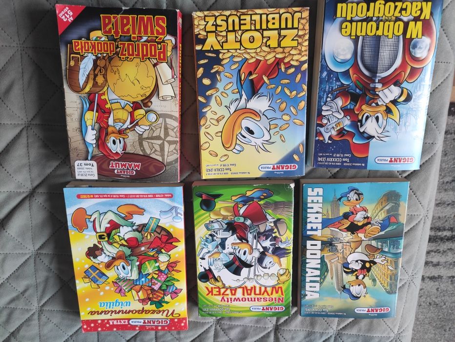 7 sztuk -Komiksy kaczor Donald