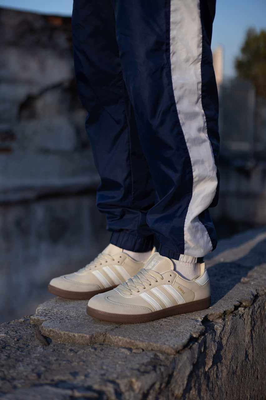 Чоловічі кросівки літні Adidas Samba Beige