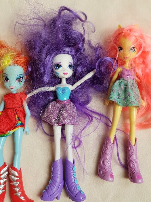 Kolekcja 5 dużych lalek Equestria Girls. Pony